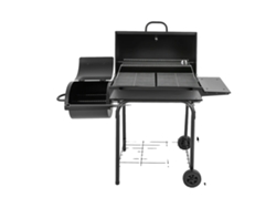Parrilla de carbón, amplio espacio en la cocina, construcción duradera, color negro (OEM)