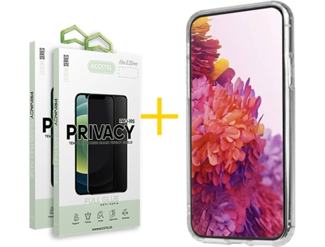 Carcasa + 2 Protectores de Pantalla para Samsung Galaxy S22 Plus 5G ACCETEL Transparente Claro