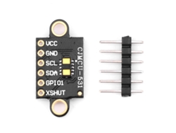 Sensor De Distancia Láser De Tiempo De Vuelo Vl53l1x Con Un Alcance De 400 Cm Para Robots E Iot.