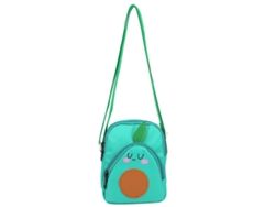 Adorable Mochila Verde Con Estampado De Frutas De Dibujos Animados Para Bebés Menores De 5 Años.