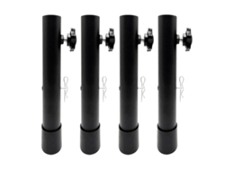 4 Extensores De Patas De Mesa Plegables De Acero Inoxidable, Altura De Encimera 17,3 Pulgadas (44 Cm)