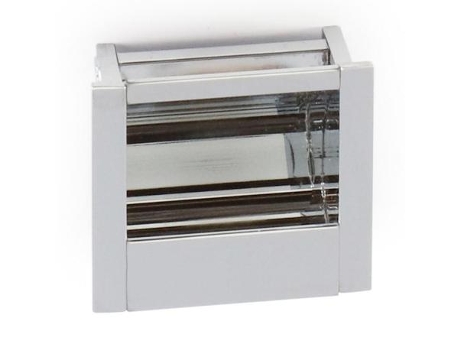 Tirador embutir marne 40x40 c16 cromo fondo 15mm.