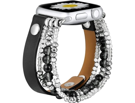 Pulsera En La Piel Con Apple Watch Se 40Nn Negro