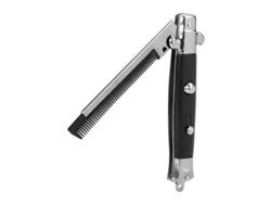 Peine Automático Tipo Navaja Para Cabello Y Barba, Plegable, De Metal Y Plástico, Regalo Para Hombres 2025