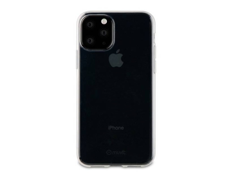 Funda Soft para iPhone 11 Pro Max MUVIT Piel Sintética Transparente