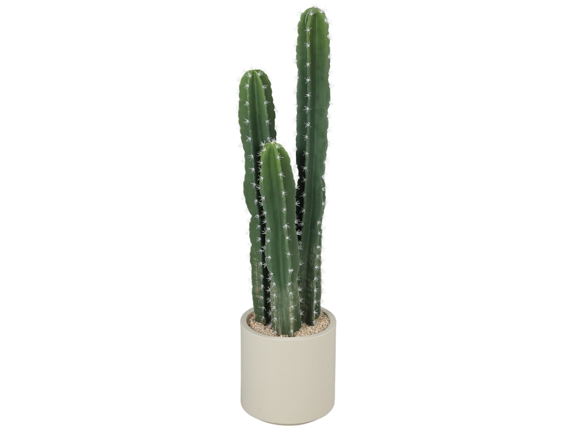 Cactus Artificial Grande, De 95 Cm, En Maceta De Aspecto Realista, Ideal Para El Hogar O La Oficina.