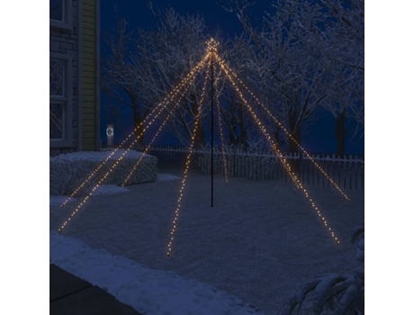 vidaXL Luces de árbol cascada Navidad interior exterior 576 LED 3,6 m