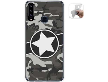 Carcasa Samsung Galaxy A20s TUMUNDOSMARTPHONE Camuflaje 02 Multicolor