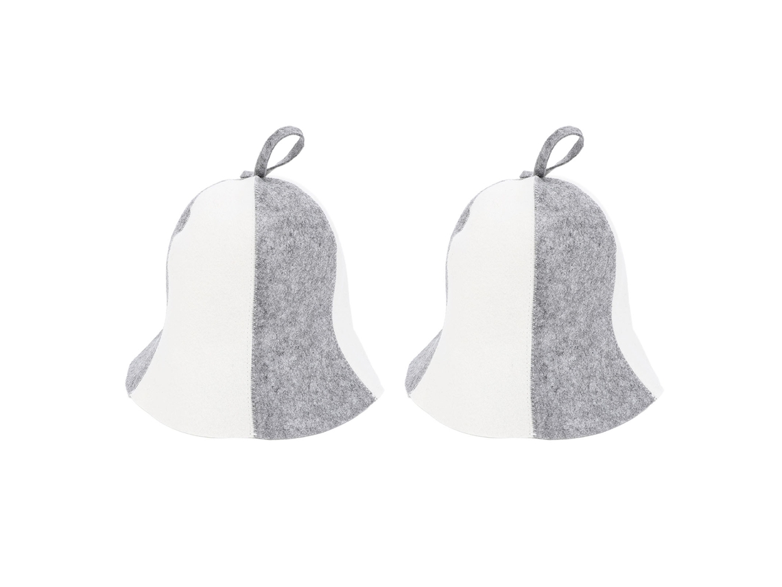 2 gorros de sauna absorbentes y transpirables para sala de vapor y baño.