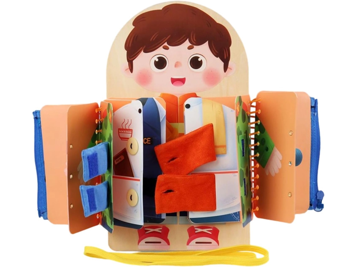 Tableau Dactivités,jouets Éducatifs Apprentissage Compétences Vie Jeu En Bois Évolutif 3 Ans Et P Gokoco