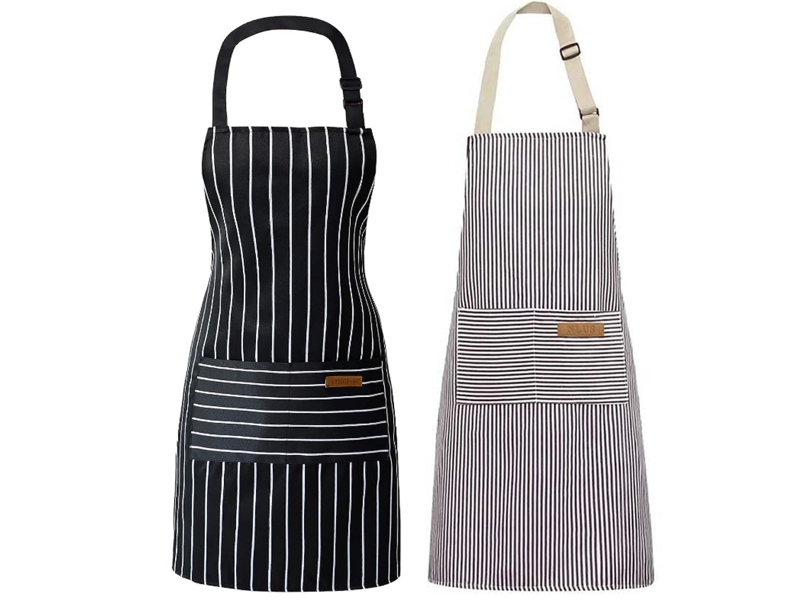 Delantal De Cocina Con Bolsillo Delantal Para Mujer Hombre Unisex Para Cocinero