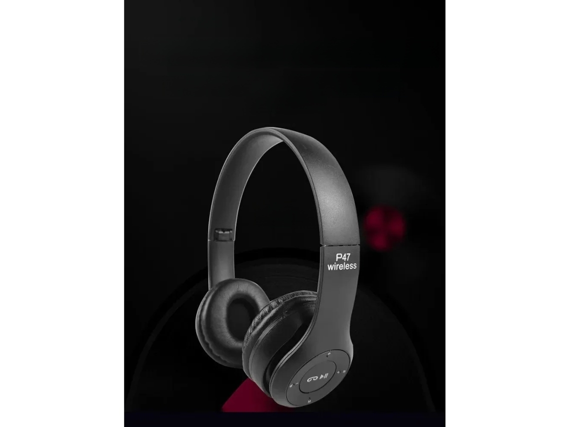 Auriculares inalámbricos Bluetooth con cancelación de ruido, diseño plegable, micrófono y control de volumen. Mdug