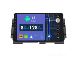 Coche Radio Android Auto Autoradio 8GB RAM 128G ROM CarPlay Navegación GPS Pantalla Táctil RoverOne para Nissan Kicks P15 2017 - 2021 