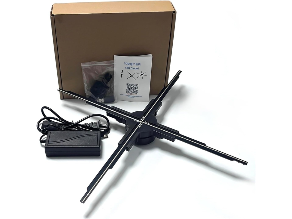 Nuevo Proyector Holográfico 3d De 60 Cm Con Ventilador, Wi-fi Y Led.