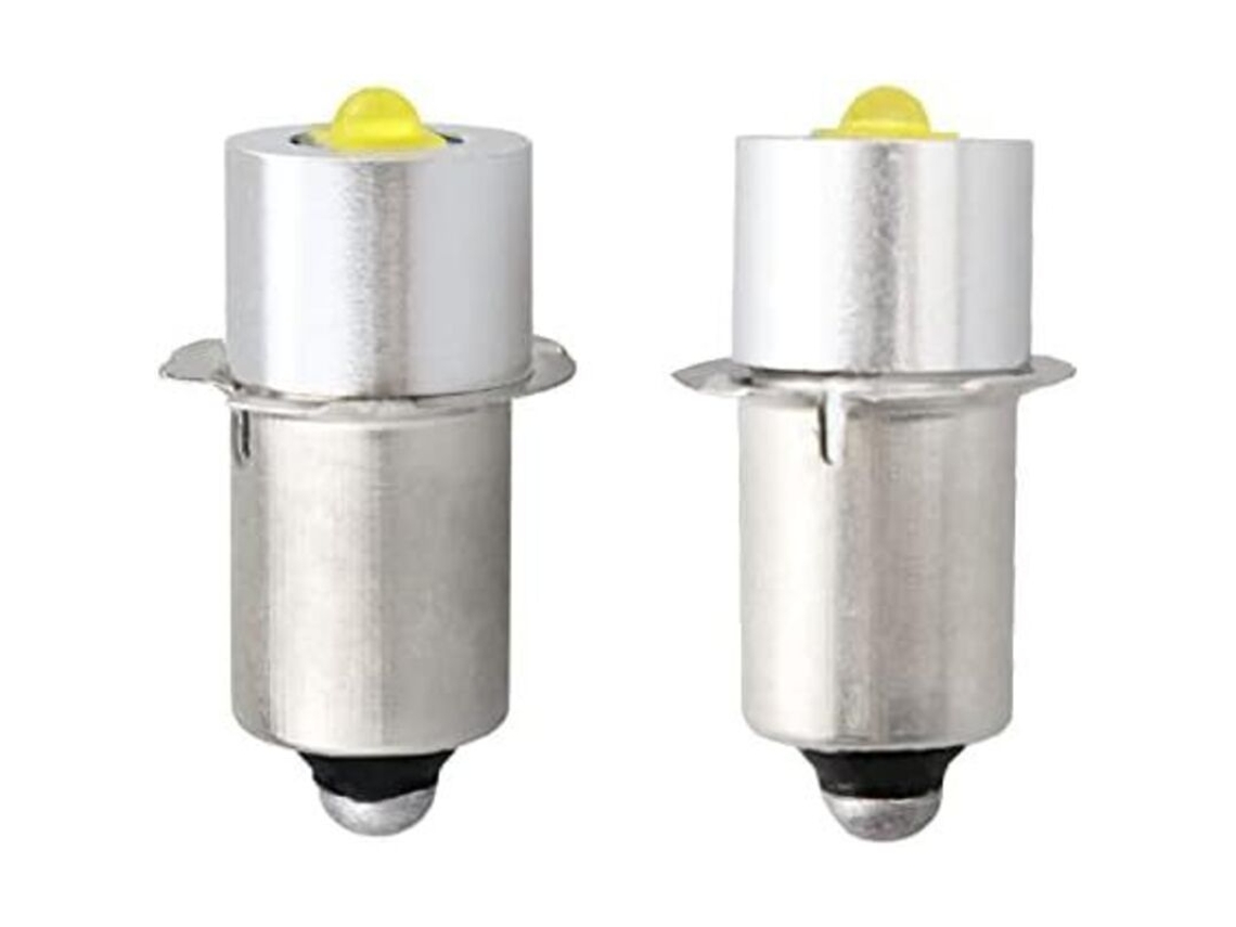 Bombillas Led De Repuesto P13.5s Para Linterna, Cc 4v-12v, 3w, 2 Unidades (p13.5s, Plateadas)