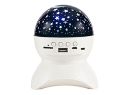 Proyector de estrellas con luz nocturna, luz nocturna LED para bebés, ideal para decorar la habitación de un niño Rosewell (1 unidad, blanco)