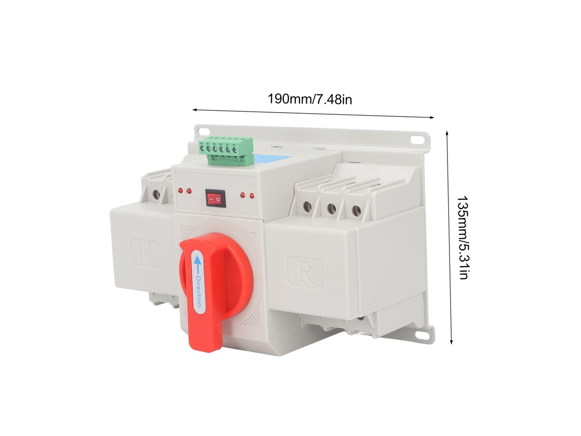 Mini interruptor selector automático de doble potencia ATS de 400 V y 100 A para generador