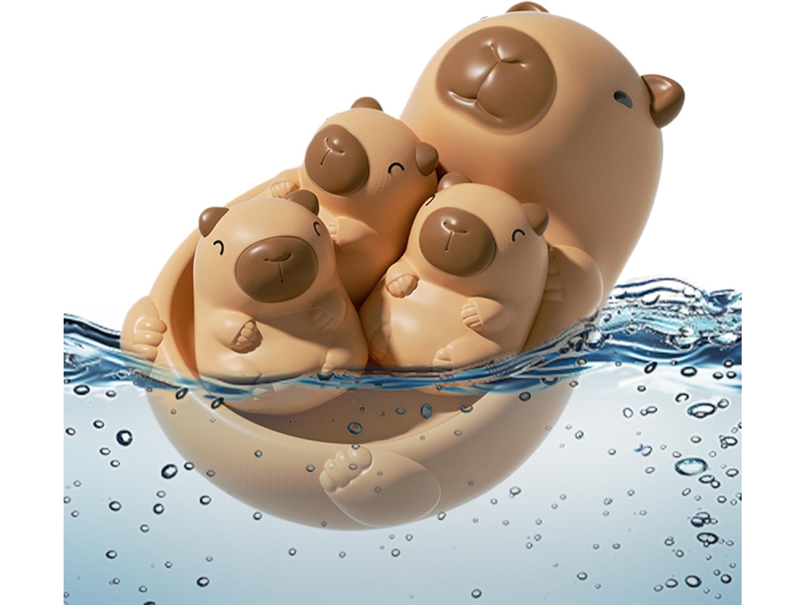 Juguete de baño para bebé Capibara, juguete interactivo sensorial acuático de Gokoco
