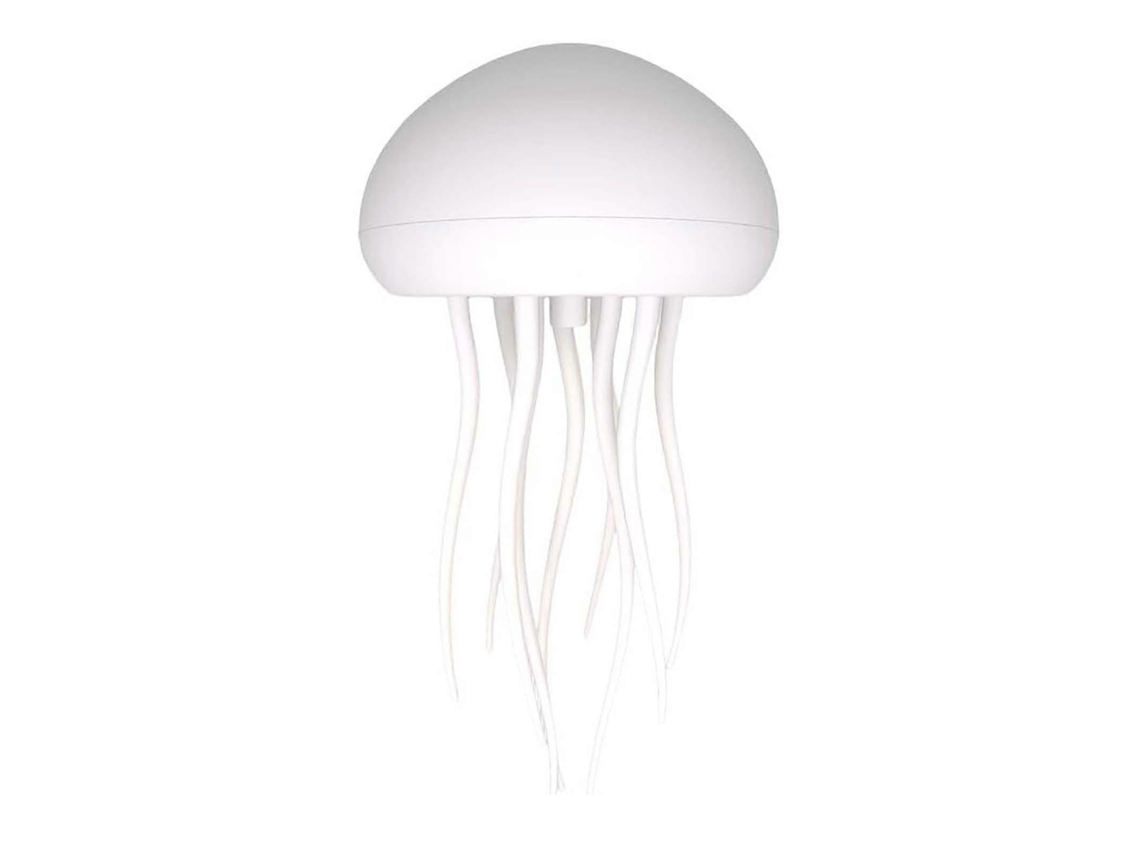 Bonita luz nocturna LED con degradado RGB en forma de medusa, lámpara de noche Rosewell con control por voz para colgar.