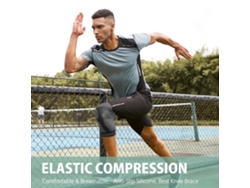 Mskdk Rodillera Protectora Deportiva Elástica Resistente Al Sudor Para Correr Baloncesto Voleibol Y Tenis