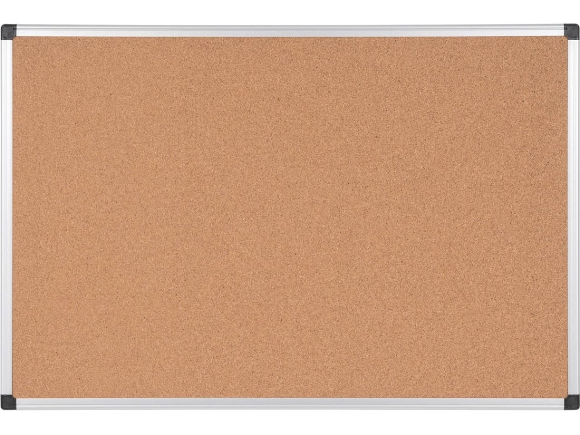 Pizarra de Corcho BI-OFFICE Marco Aluminio (90x120cm)