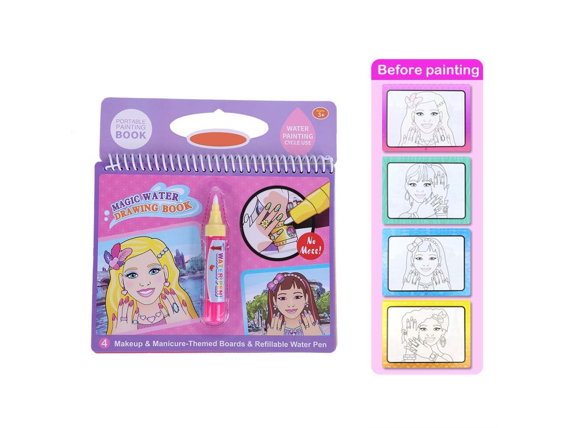 Rebe-libro De Dibujo Con Agua Y Lápiz Para Niños Juguete Educativo De Pintura Regalo (maquillaje)