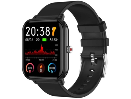 Smartwatch PETHUEL 1,7 Smart Fitness Tracker Watch Monitor de Sueño Podómetro Notificación inteligente Impermeable -Negro