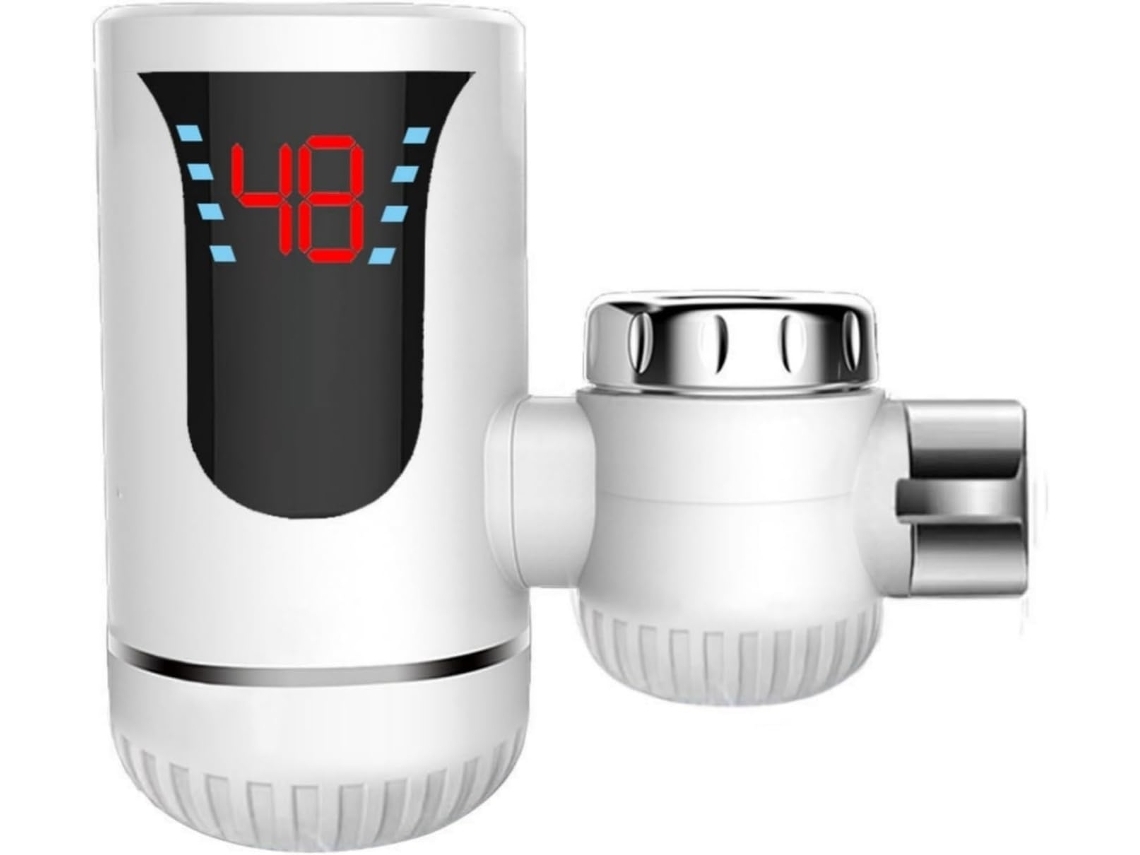 En otras palabras, un calentador de agua eléctrico para grifo con pantalla digital de temperatura.