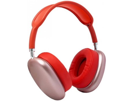 Auriculares Bluetooth KLACK AUP9PLUS (Over Ear - Micrófono - Rojo)