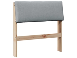 Maison Exclusive - Cabecero Tapizado Gris Claro 80 Cm Madera De Pino Macizo