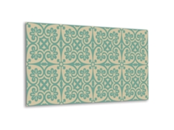 Panel de pared de vinilo Espelharte (100x50 cm - Verde, Atmósfera oriental)