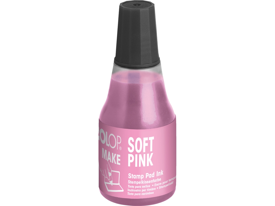 Tinta para Sello COLOP Make 25 Ml Rosa Suave