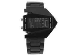 Reloj Digital Led Para Niños Pulsera Silicona Negro Reloj Electrónico Infantil