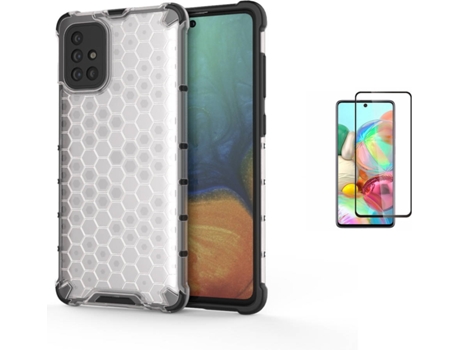 Kit Carcasa Y Protector Samsung A71 Full Cover Rumble
