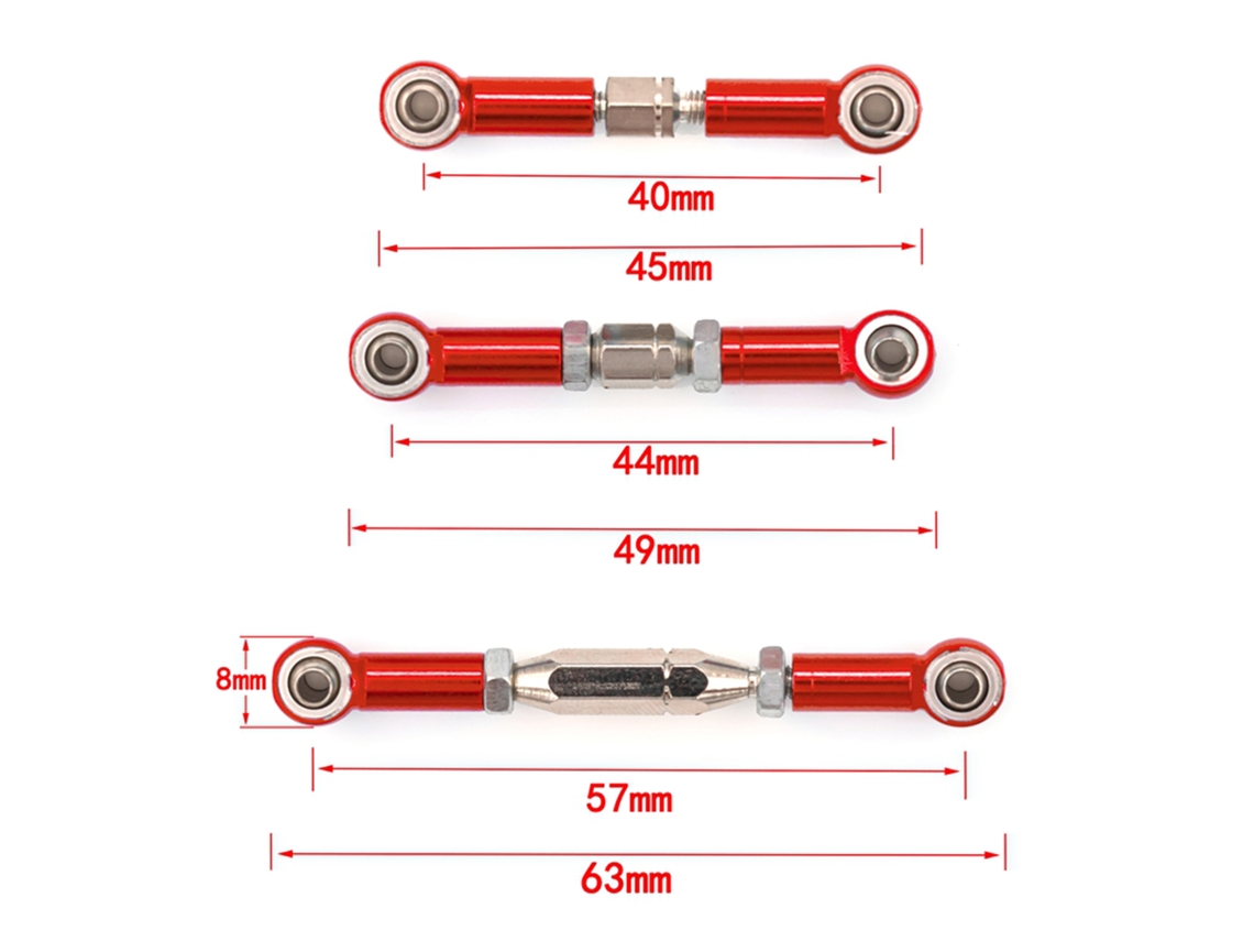 Barra De Tracción De Aluminio Para Coche Rc Wltoys 1/14 144001, Piezas De Mejora Y Accesorios