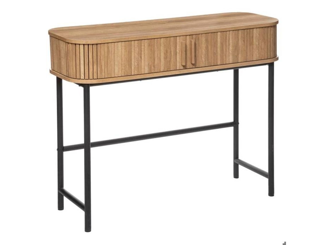Consola 2 Puertas Colva 100cm Beige Negro Atmosphera