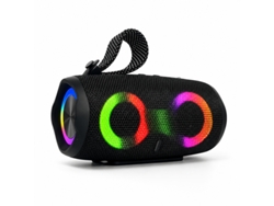 Coluna Bluetooth Portátil Com Iluminação Led 1200 Mah 10w Kimiso Charge6 Rgb Preto