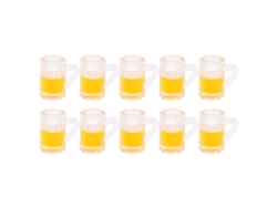 10pcs Mini Caneca De Cerveja Miniatura 1:12 Casinha De Bonecas Acessório Decoração