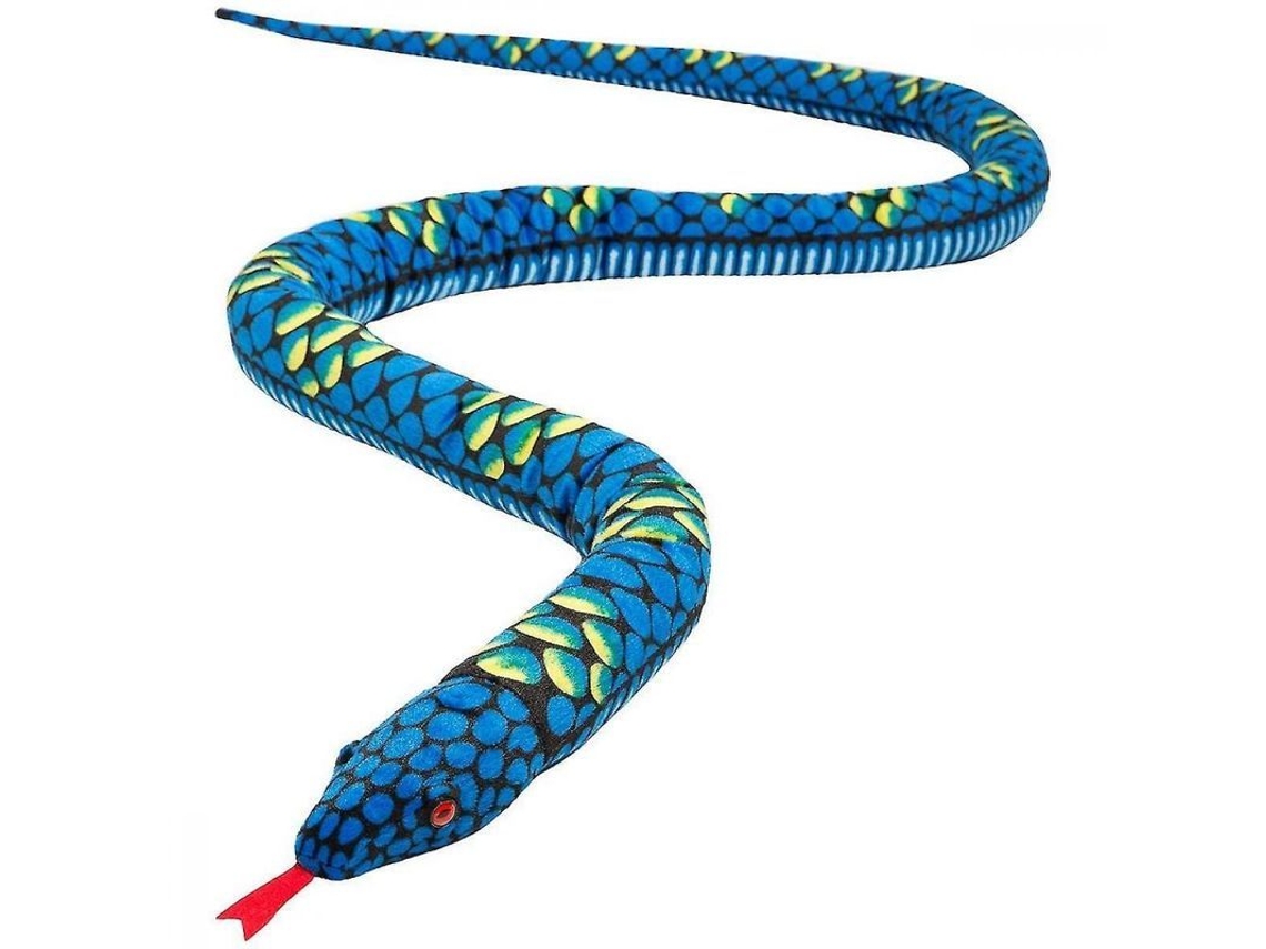 Serpiente De Peluche Gigante Realista De 280 Cm Con Ojos Rojos Y Azules. Regalo Ideal Para Niñas.