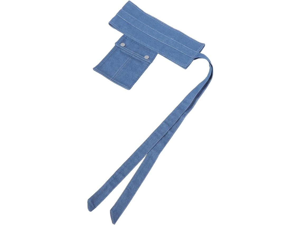Cinto Largo De Jeans Feminino Com Bolso, Tecido Chique E Elegante, Para Diversas Ocasiões.