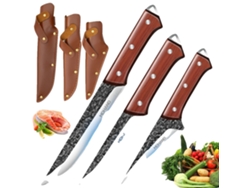 Cuchillo deshuesador, acero inoxidable, mango ergonómico, C