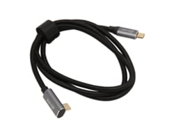 Cable Usb-c A Usb-c Con Ángulo De 90 Grados, 100 W, Usb 3.1 Gen 2, 10 Gbps, 4k 60 Hz, Para Steam Deck, 200 Cm.