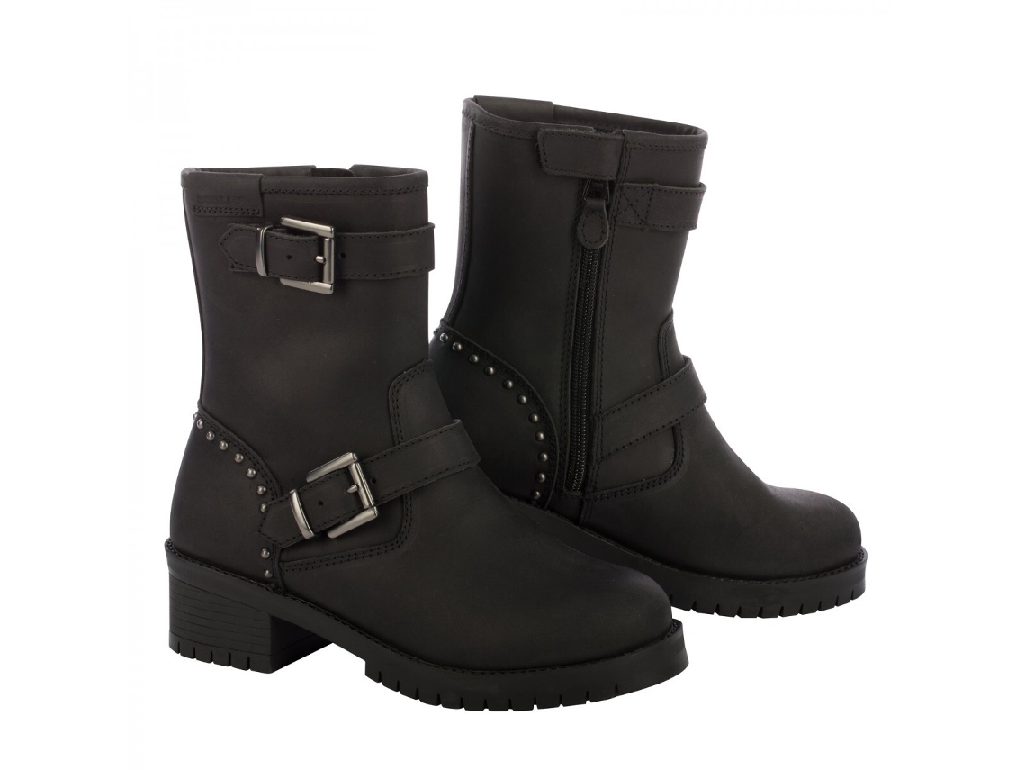 Botas de Moto para Mujer SEGURA (38 - Negro)