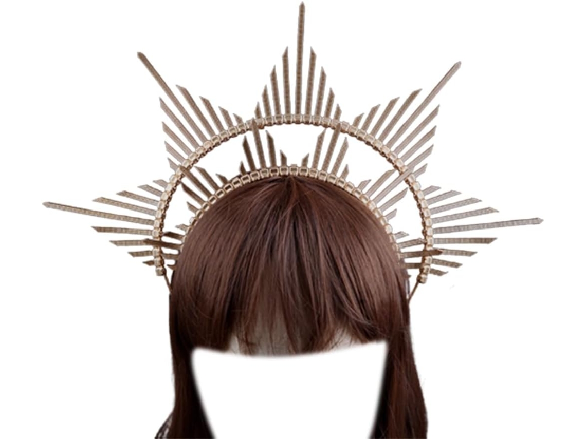 Diadema Unisex Con Diseño De Ángel Y Rayos De Sol Para Carnaval, Halloween, Festivales Y Fiestas De Disfraces.