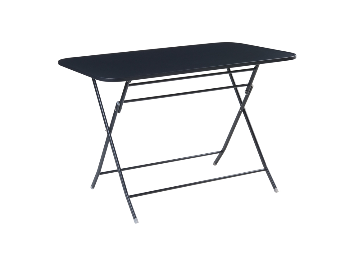 Mesa plegable Sande rectangular - Negro [EN.CASA]