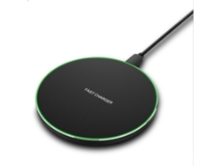 Cargador Inalámbrico 10w Pad De Carga Rápida De Escritorio Para Teléfono Móvil Android Negro