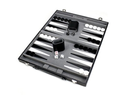 Juego De Backgammon Portátil De Viaje Con Tablero Plegable De Cuero Sintético Para Niños Y Adultos.