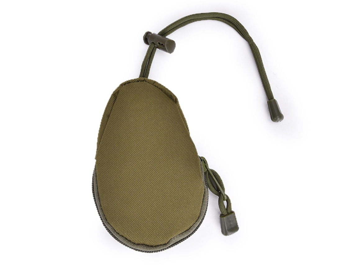 Mini Estuche Militar Molle Para Llaves Con Cierre De Cremallera Para Camping, Actividades Al Aire Libre, Monedero, Cartera, Color Verde Oliva.