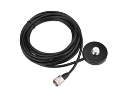 Base De Montaje Magnética Para Antena Móvil De Coche Con Cable Coaxial Uhf Macho De 5 Metros.
