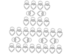 Nuobesty De 30 Chaveiros Em Formato De Coração Para Acessórios E Decoração Práticos E Criativos